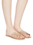 Figure View - Click To Enlarge - MERCEDES CASTILLO - 'Coraline' cutout leather slide sandals