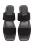 Detail View - Click To Enlarge - MERCEDES CASTILLO - 'Lavinia' wooden block heel suede sandals