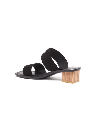  - MERCEDES CASTILLO - 'Lavinia' wooden block heel suede sandals