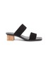 Main View - Click To Enlarge - MERCEDES CASTILLO - 'Lavinia' wooden block heel suede sandals