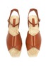 Detail View - Click To Enlarge - MERCEDES CASTILLO - 'Xiemena' ankle strap leather espadrille flatform sandals