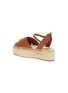  - MERCEDES CASTILLO - 'Xiemena' ankle strap leather espadrille flatform sandals