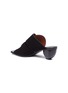  - PROENZA SCHOULER - Sculptural heel interlock suede leather panel sandals