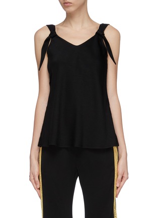 Main View - Click To Enlarge - ELLERY - 'One Hand Clapping' knot strap top
