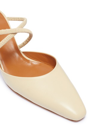 Detail View - Click To Enlarge - ROSETTA GETTY - Cross strap leather mules