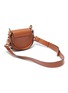 Detail View - Click To Enlarge - CHLOÉ - 'Tess' ring stud quilted small leather saddle bag