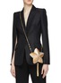 Figure View - Click To Enlarge - JUDITH LEIBER - 'Shooting Star' glass crystal tassel clutch