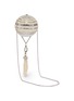 Detail View - Click To Enlarge - JUDITH LEIBER - 'Celestial Sphere' glass crystal faux pearl tassel clutch