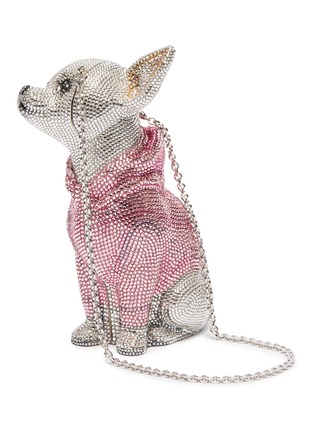 Detail View - Click To Enlarge - JUDITH LEIBER - 'Bruiser Chihuahua' crystal pavé minaudière