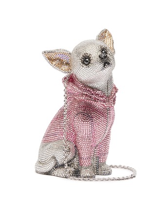 Main View - Click To Enlarge - JUDITH LEIBER - 'Bruiser Chihuahua' crystal pavé minaudière