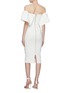 Back View - Click To Enlarge - ALEX PERRY - 'Margot' drape panel off-shoulder crepe midi dress