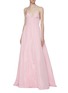 Figure View - Click To Enlarge - ALEX PERRY - 'Alex' pleated corset panelled silk taffeta gown