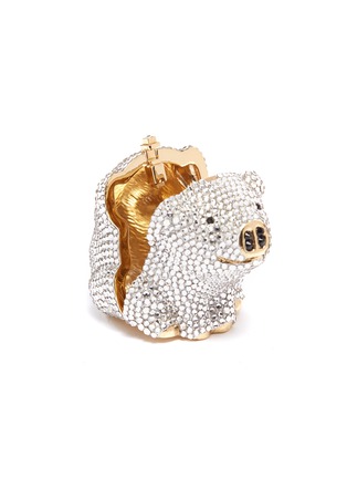 Detail View - Click To Enlarge - JUDITH LEIBER - 'Olivia Pig' glass crystal pavé pill box