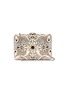 Main View - Click To Enlarge - JUDITH LEIBER - 'Slim Slide Pearly Cross' glass crystal pave clutch
