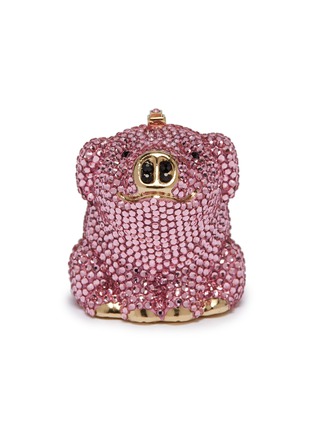 Main View - Click To Enlarge - JUDITH LEIBER - 'Babe Pig' crystal pavé minaudière