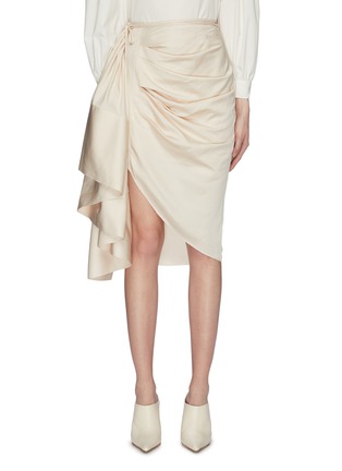 Main View - Click To Enlarge - SOLACE LONDON - 'Belot' gathered drape skirt