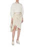Figure View - Click To Enlarge - SOLACE LONDON - 'Belot' gathered drape skirt