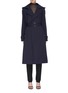 Main View - Click To Enlarge - DION LEE - 'Binary' belted pleated back trench coat