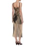 Back View - Click To Enlarge - DION LEE - 'Erosion Lace E-Hook' asymmetric overlay lasercut dress