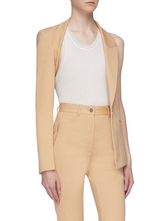 Detail View - Click To Enlarge - DION LEE - 'Binary' detachable panel blazer