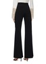 Back View - Click To Enlarge - GALVAN LONDON - 'Ansi' mock button waist crepe wide leg suiting pants