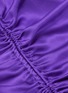 Detail View - Click To Enlarge - GALVAN LONDON - 'Yasmine' cross back ruched silk satin slip dress