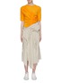 Main View - Click To Enlarge - ENFÖLD - Asymmetric patchwork ruched drape dress