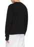 Back View - Click To Enlarge - ACNE STUDIOS - Logo embroidered contrast topstitching sweatshirt