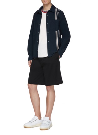 Figure View - Click To Enlarge - ACNE STUDIOS - Drawstring twill shorts