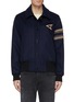 Main View - Click To Enlarge - ACNE STUDIOS - Stripe sleeve logo patch wool blend melton jacket