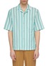 Main View - Click To Enlarge - ACNE STUDIOS - Chest pocket stripe short sleeve shirt