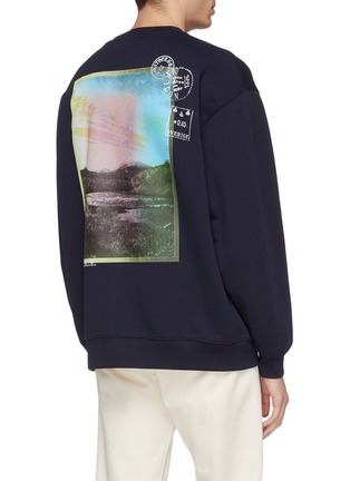 Back View - Click To Enlarge - ACNE STUDIOS - Photographic print back sweatshirt