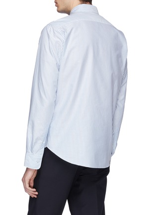 Back View - Click To Enlarge - ACNE STUDIOS - Face patch stripe Oxford shirt