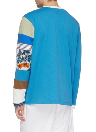 Back View - Click To Enlarge - ACNE STUDIOS - Patchwork long sleeve T-shirt