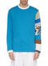 Main View - Click To Enlarge - ACNE STUDIOS - Patchwork long sleeve T-shirt