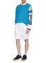 Figure View - Click To Enlarge - ACNE STUDIOS - Patchwork long sleeve T-shirt