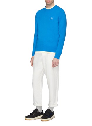 Figure View - Click To Enlarge - ACNE STUDIOS - Face patch wool sweater