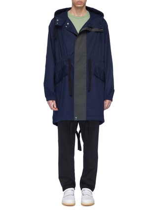 Main View - Click To Enlarge - ACNE STUDIOS - Colourblock hooded oversized parka