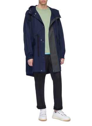 Figure View - Click To Enlarge - ACNE STUDIOS - Colourblock hooded oversized parka