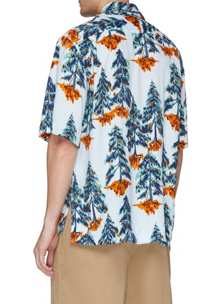 Back View - Click To Enlarge - ACNE STUDIOS - Pine tree print short sleeve shirt