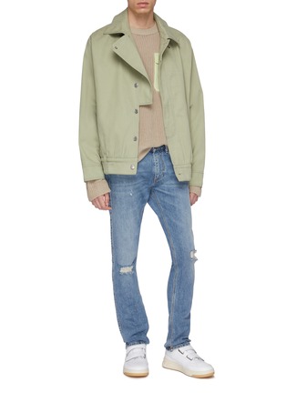 Figure View - Click To Enlarge - ACNE STUDIOS - Ripped slim fit jeans