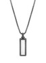 Figure View - Click To Enlarge - JOHN HARDY - 'Classic Chain' sapphire rhodium silver pendant necklace