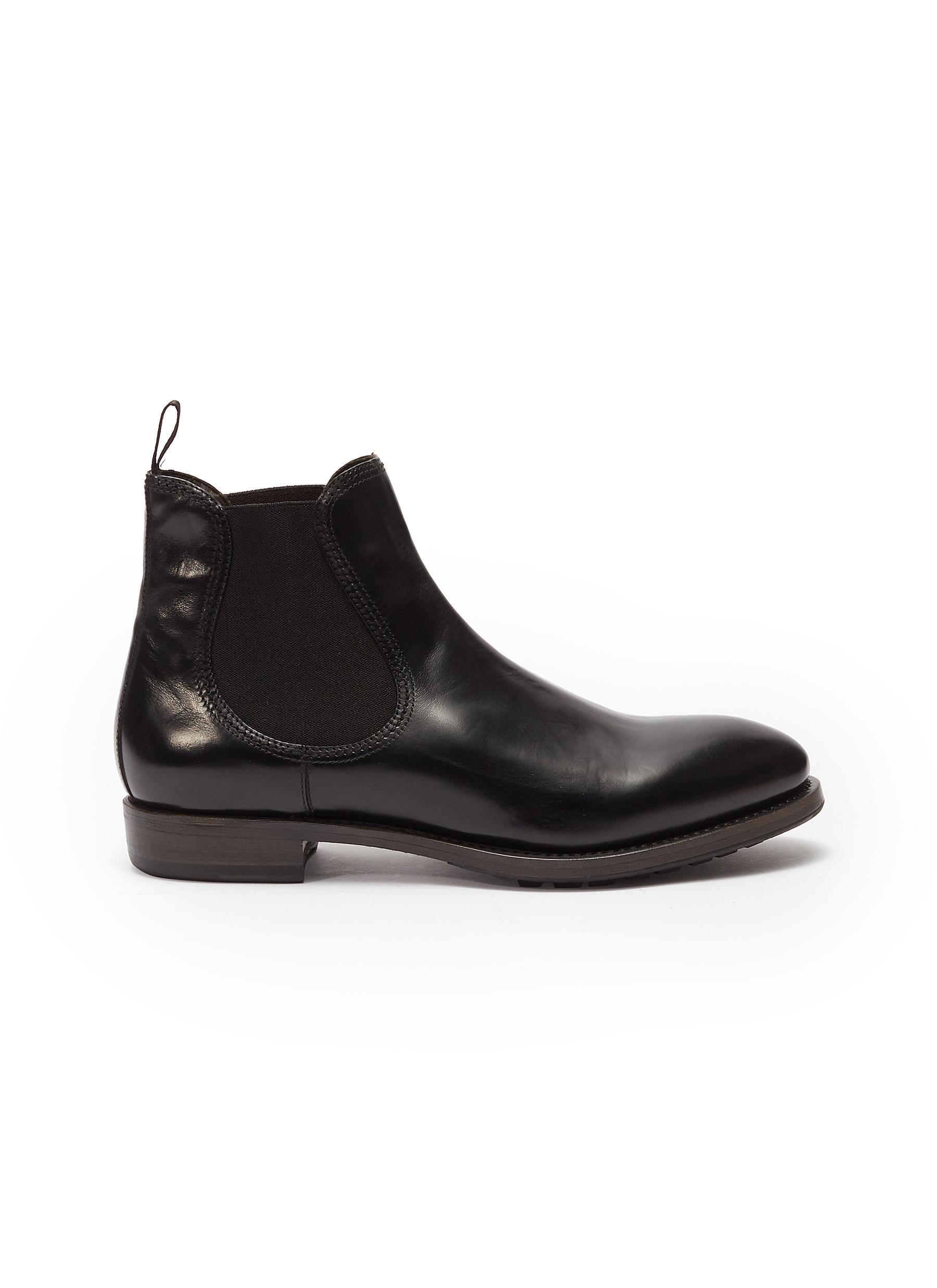 Click to view more detailed imagery on our partner's website Project Twlv 'Hanoi' Leather Chelsea Boots In Black / Leather