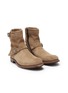 Detail View - Click To Enlarge - PROJECT TWLV - 'Lowrider' buckled suede boots