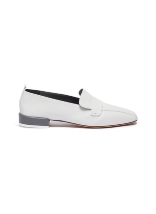 Main View - Click To Enlarge - GRAY MATTERS - 'Comoda' contrast heel leather loafers