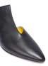 Detail View - Click To Enlarge - GRAY MATTERS - 'Piem' notched leather mules