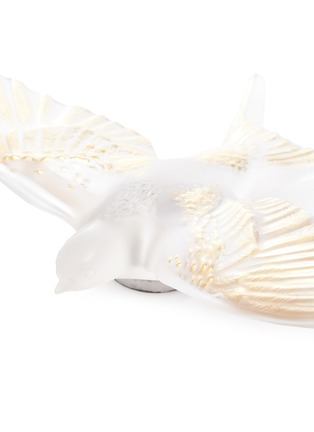 Detail View - Click To Enlarge - LALIQUE - Swallow wings down wall sculpture – Clear/Gold Stamped