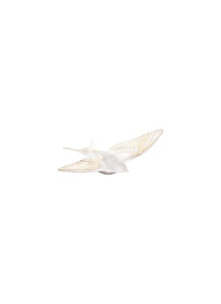 Main View - Click To Enlarge - LALIQUE - Swallow wings down wall sculpture – Clear/Gold Stamped