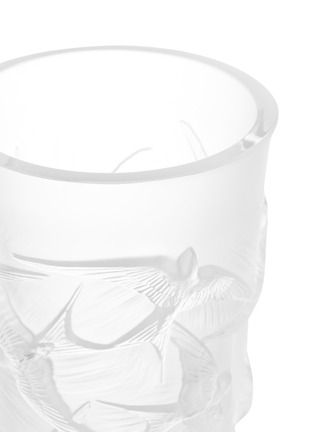 Detail View - Click To Enlarge - LALIQUE - Hirondelles small vase – Clear