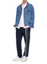 Figure View - Click To Enlarge - ACNE STUDIOS - Face patch Oxford shirt
